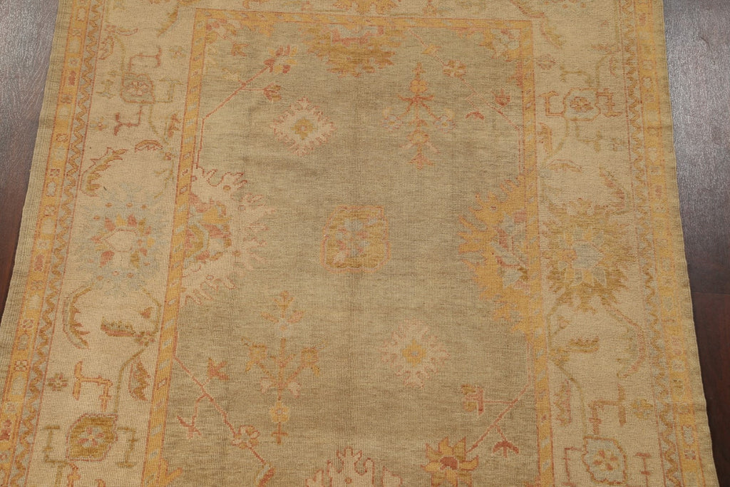 100% Vegetable Dye Oushak Oriental Area Rug 7x10