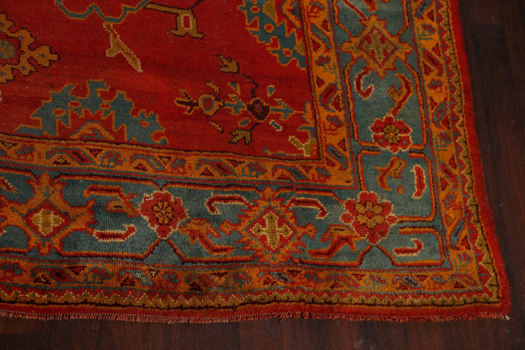 Antique 100% Vegetable Dye Oushak Oriental Area Rug 13x16