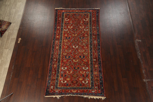 Pre-1900 Antique Vegetable Dye Sultanabad Persian Area Rug 5x10