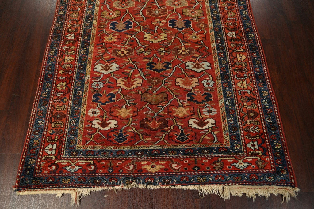 Pre-1900 Antique Vegetable Dye Sultanabad Persian Area Rug 5x10