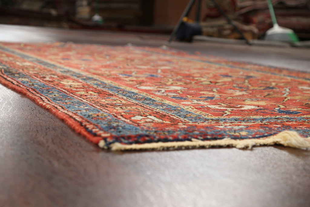 Pre-1900 Antique Vegetable Dye Sultanabad Persian Area Rug 5x10