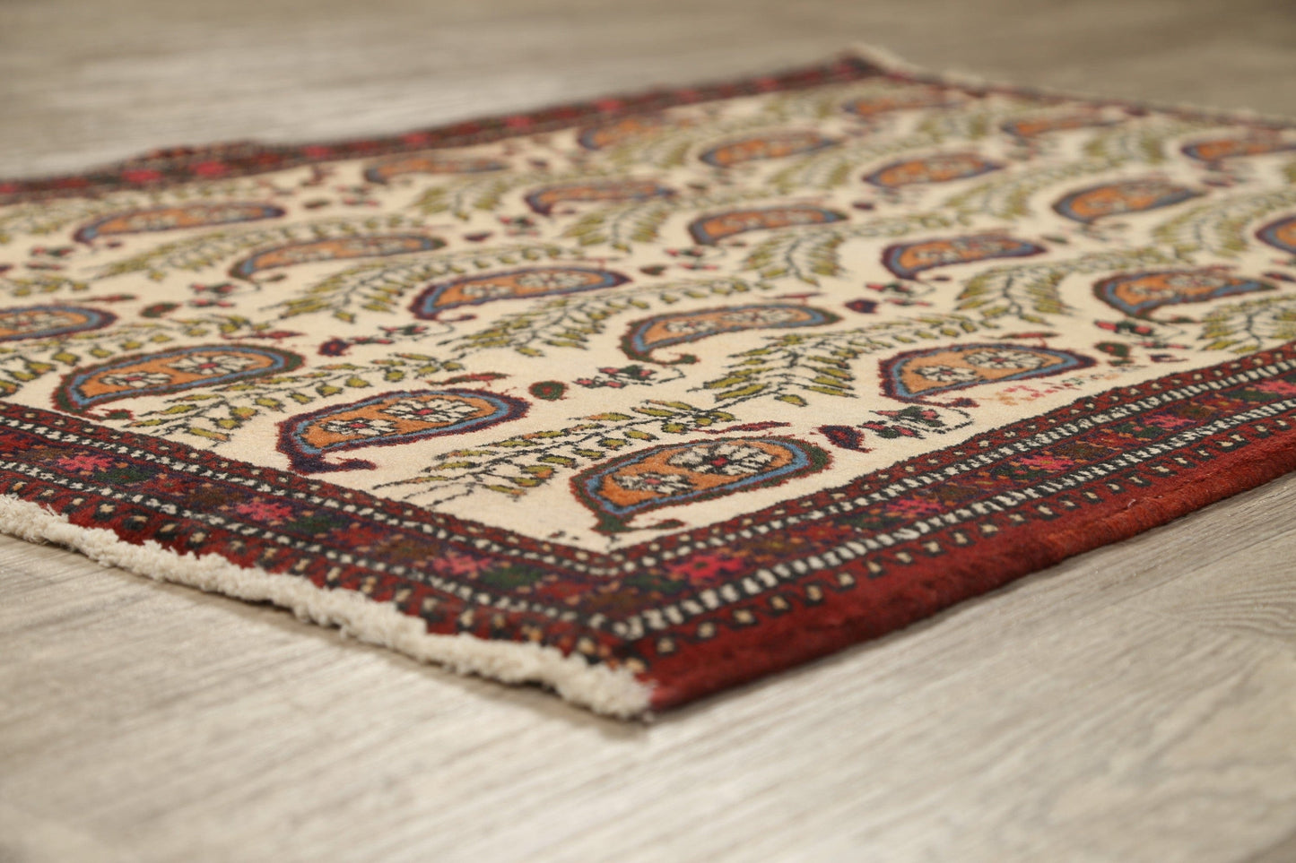 All-Over Paisley Zanjan Persian Area Rug 3x4