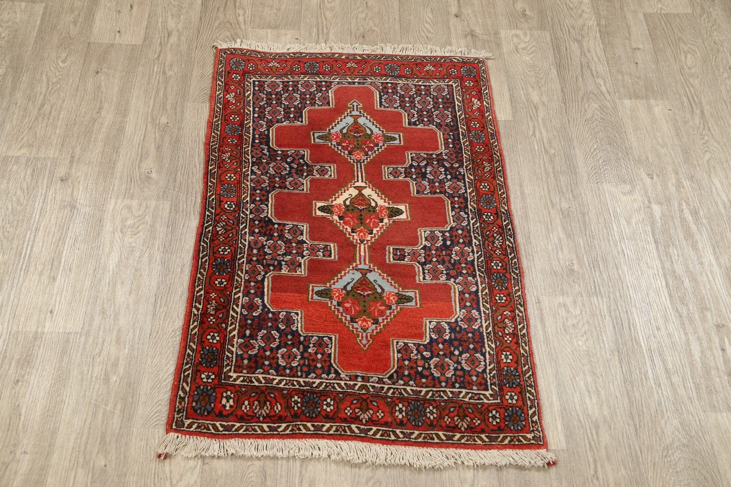 100% Vegetable Dye Bidjar Persian Area Rug 3x4