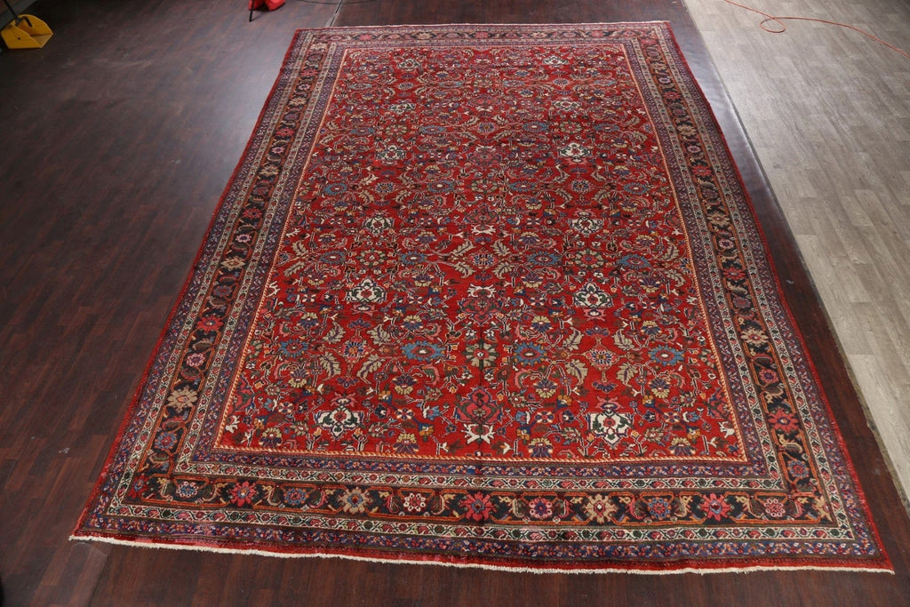 Antique 100% Vegetable Dye Sultanabad Persian Area Rug 12x17