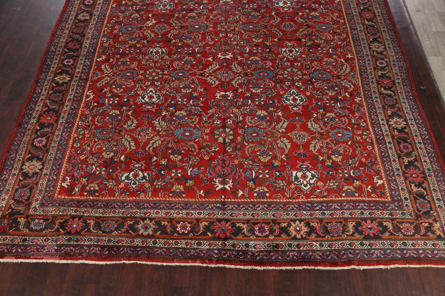 Antique 100% Vegetable Dye Sultanabad Persian Area Rug 12x17