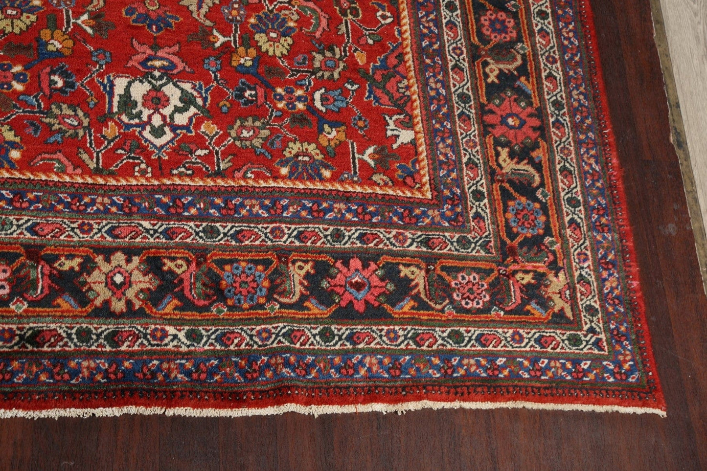 Antique 100% Vegetable Dye Sultanabad Persian Area Rug 12x17