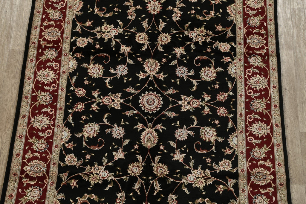 Wool/ Silk Floral Kashan Oriental Area Rug 6x9