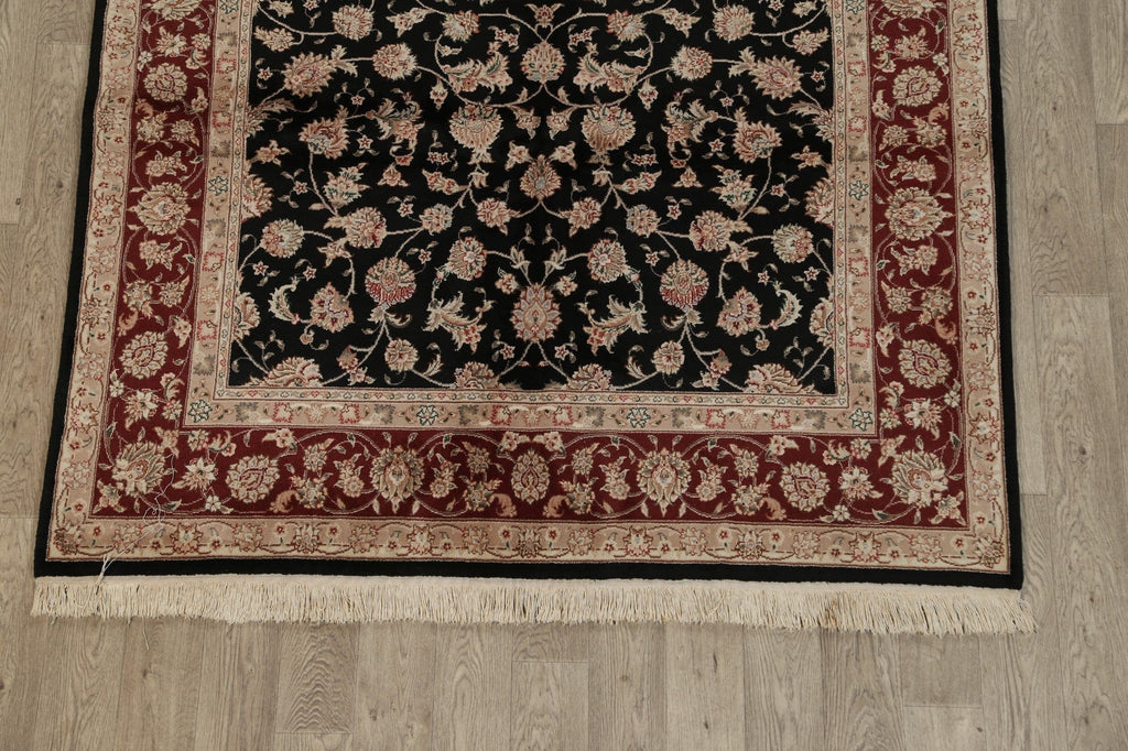 Wool/ Silk Floral Kashan Oriental Area Rug 6x10