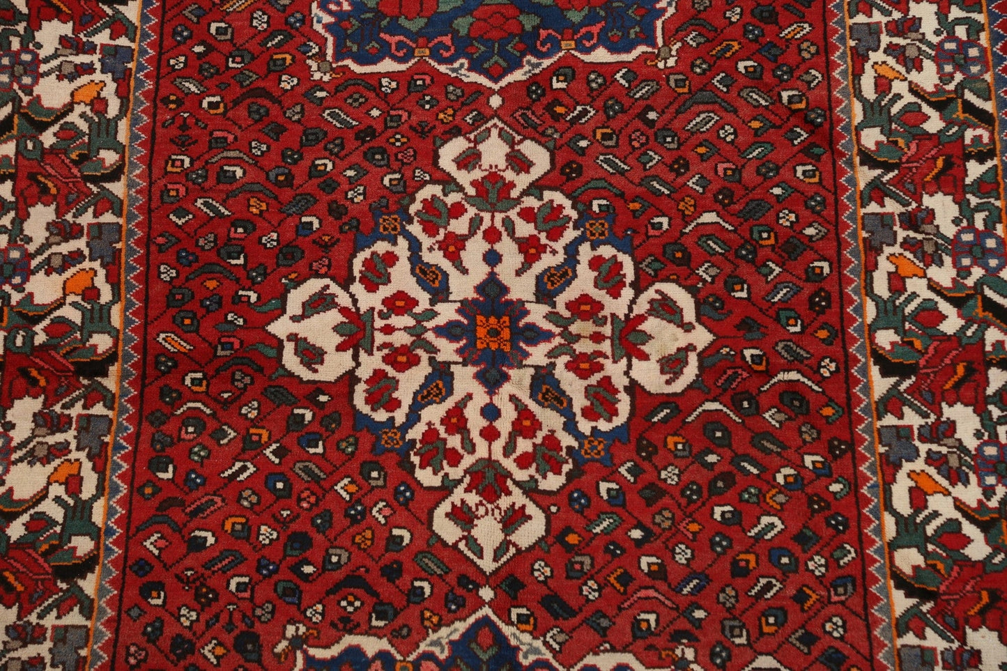 Geometric Bakhtiari Persian Area Rug 5x10