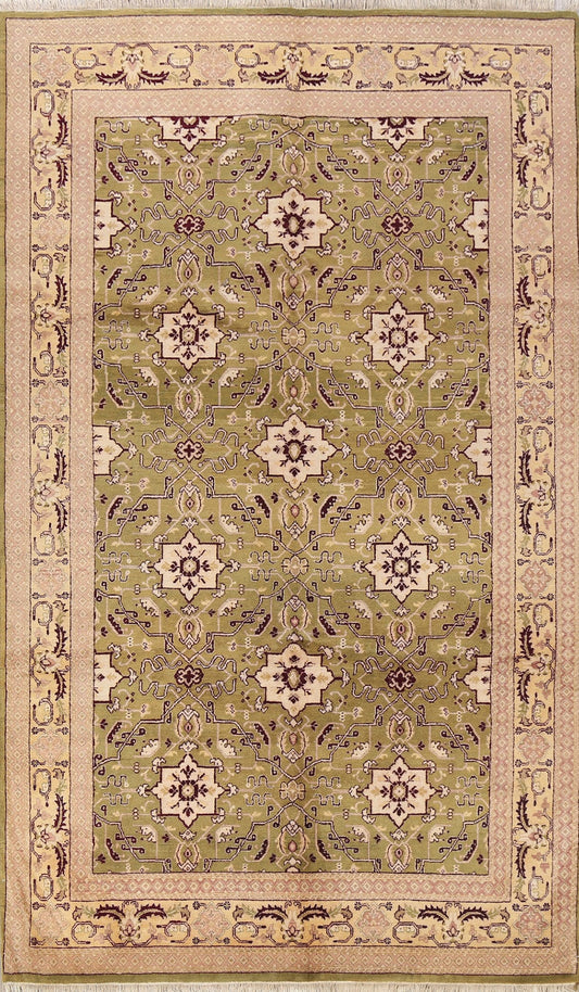 Geometric Savonnerie Persian Area Rug 6x9