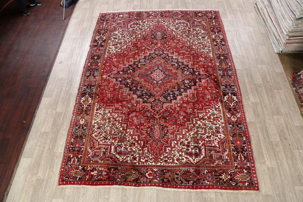 Geometric Heriz Persian Area Rug 8x12