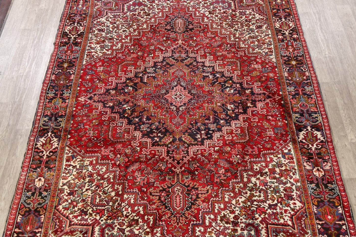 Geometric Heriz Persian Area Rug 8x12