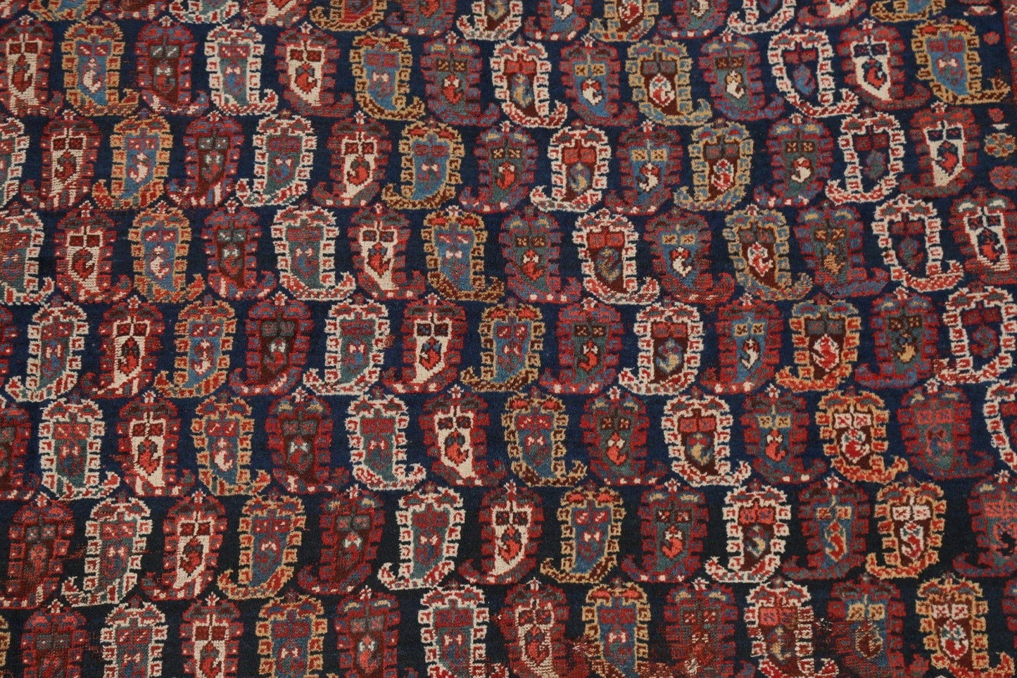 Pre-1900 Antique All-Over Malayer Persian Area Rug 6x7