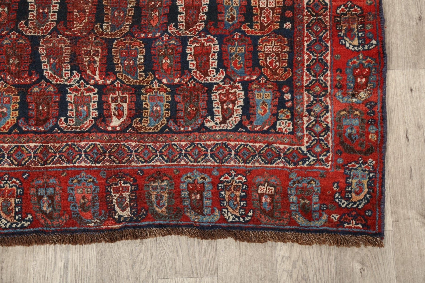 Pre-1900 Antique All-Over Malayer Persian Area Rug 6x7