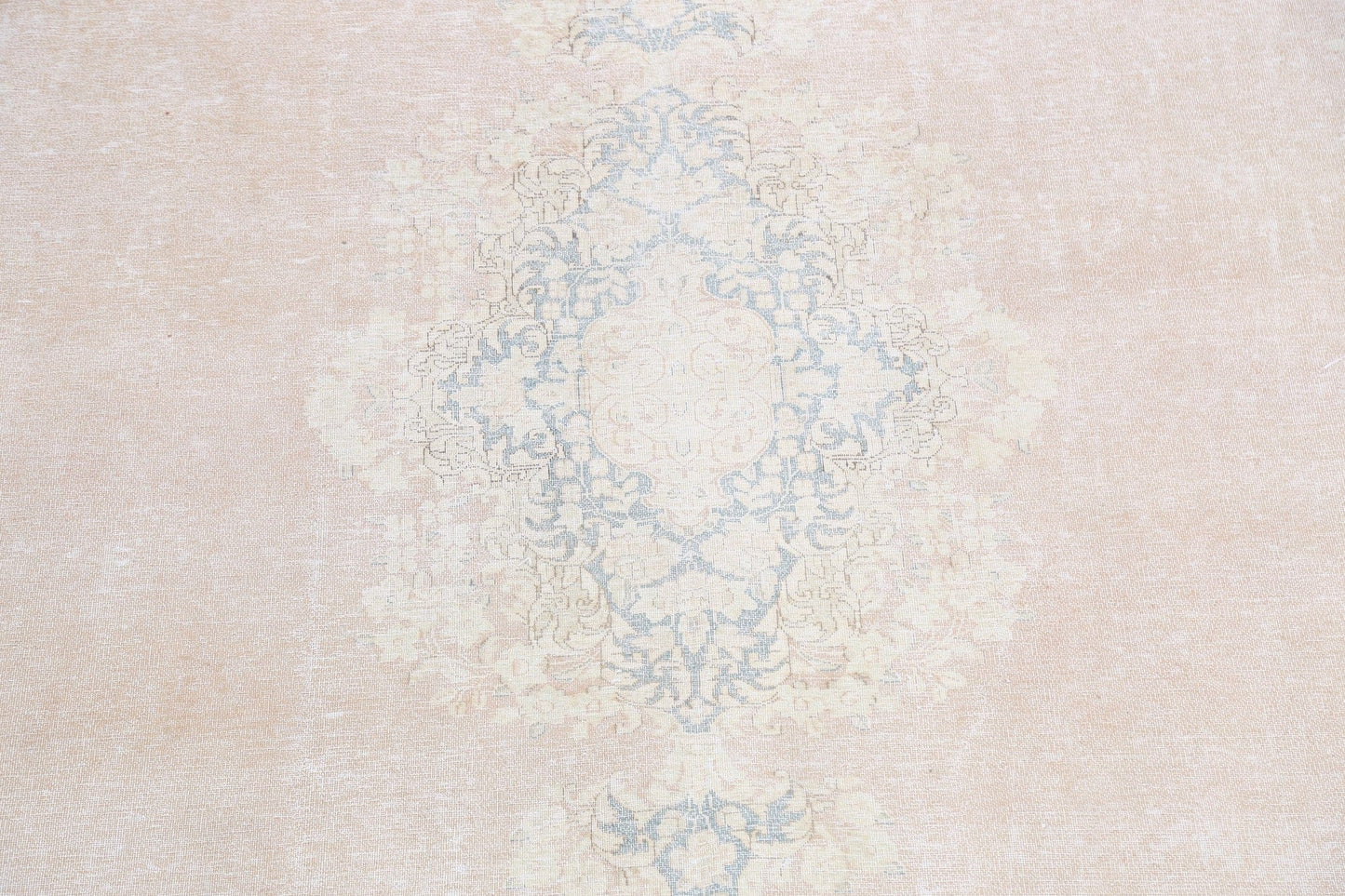 Muted Distressed Kerman Persian Area Rug 10x13