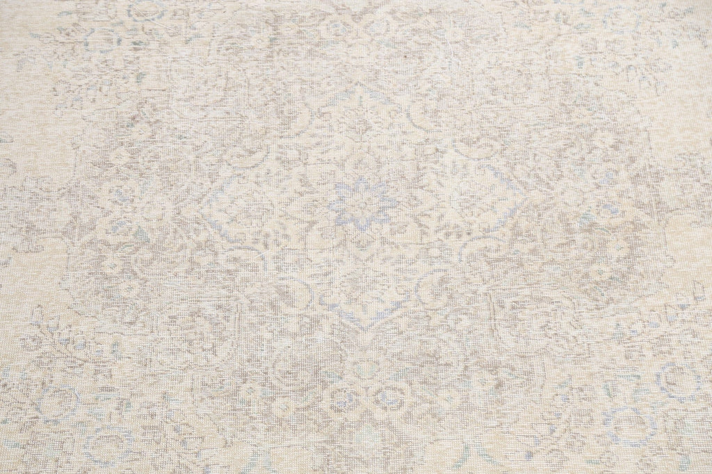 Muted Distressed Tabriz Persian Area Rug 10x13