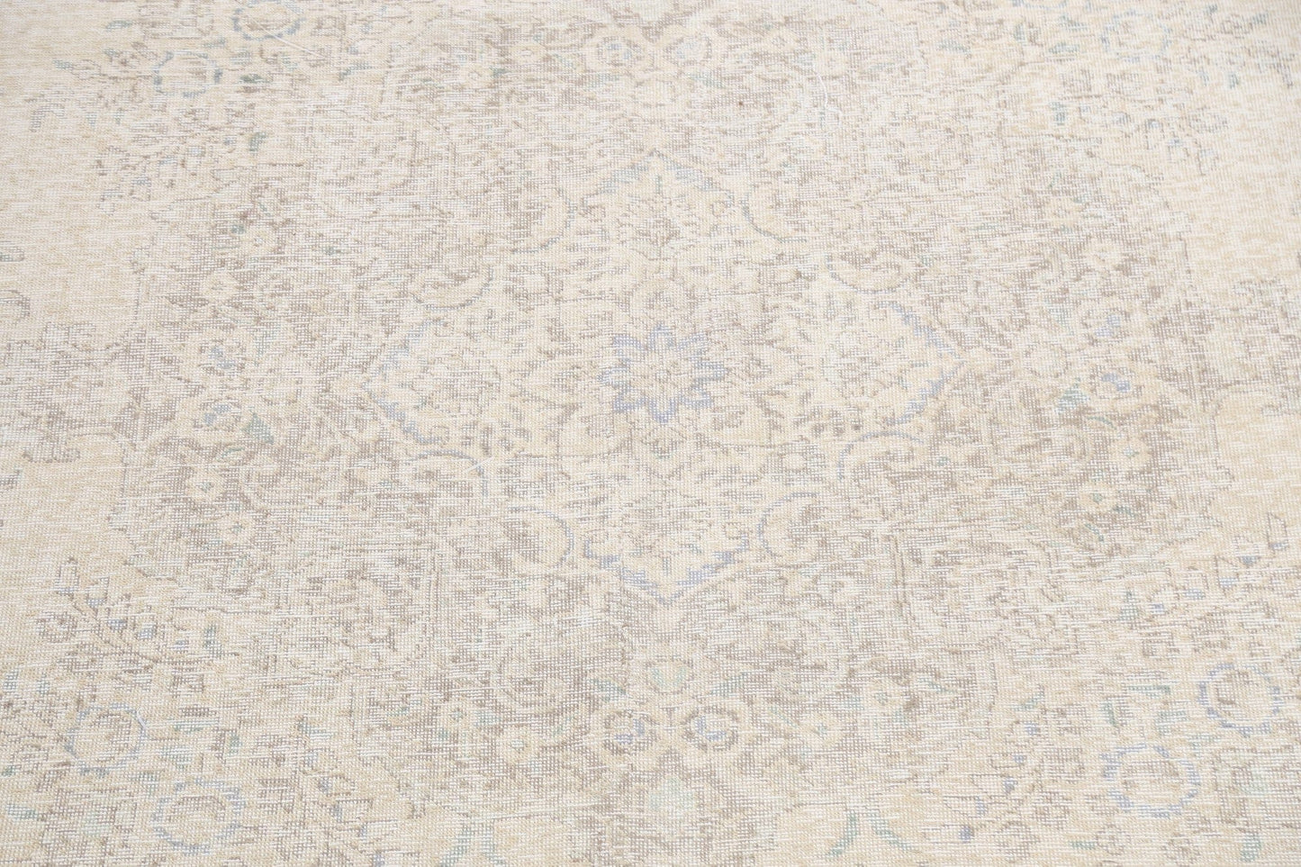 Muted Distressed Tabriz Persian Area Rug 10x13