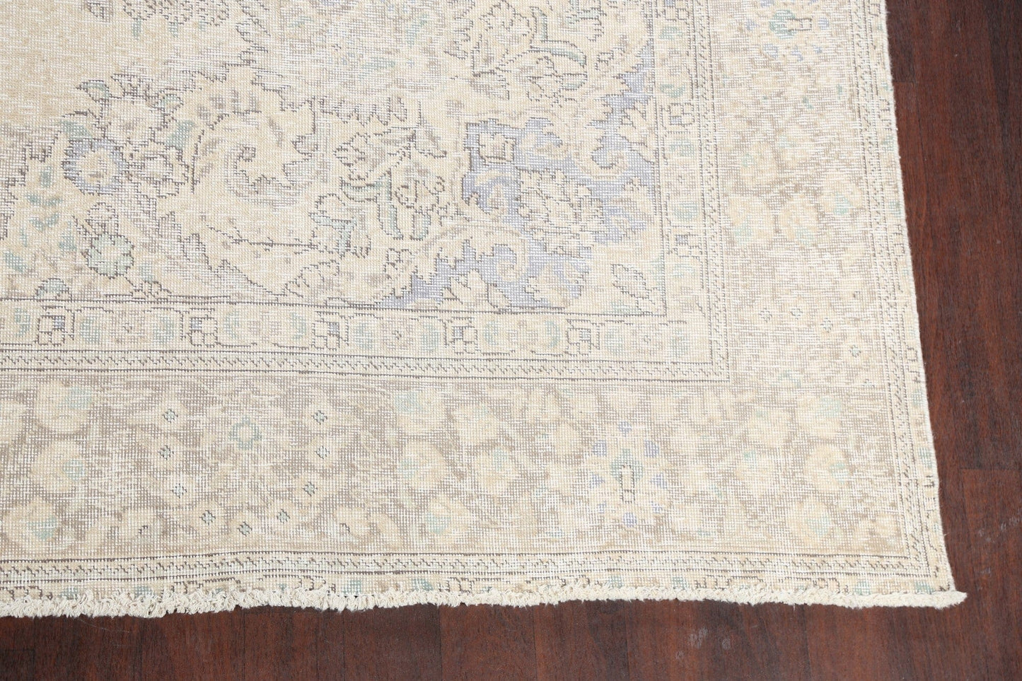 Muted Distressed Tabriz Persian Area Rug 10x13