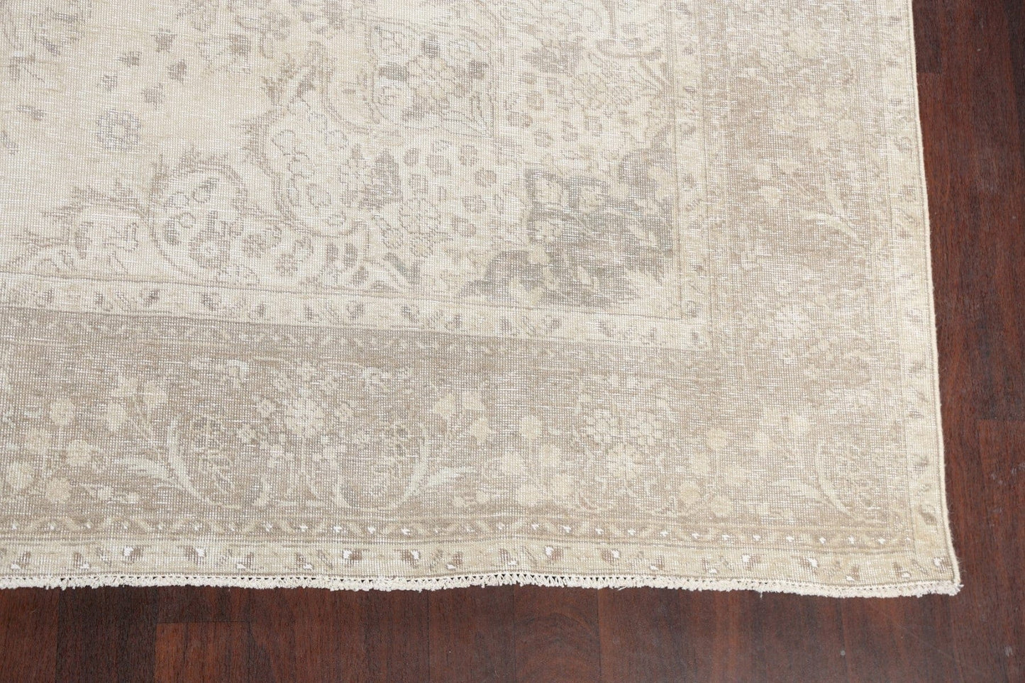 Muted Distressed Tabriz Persian Area Rug 10x12