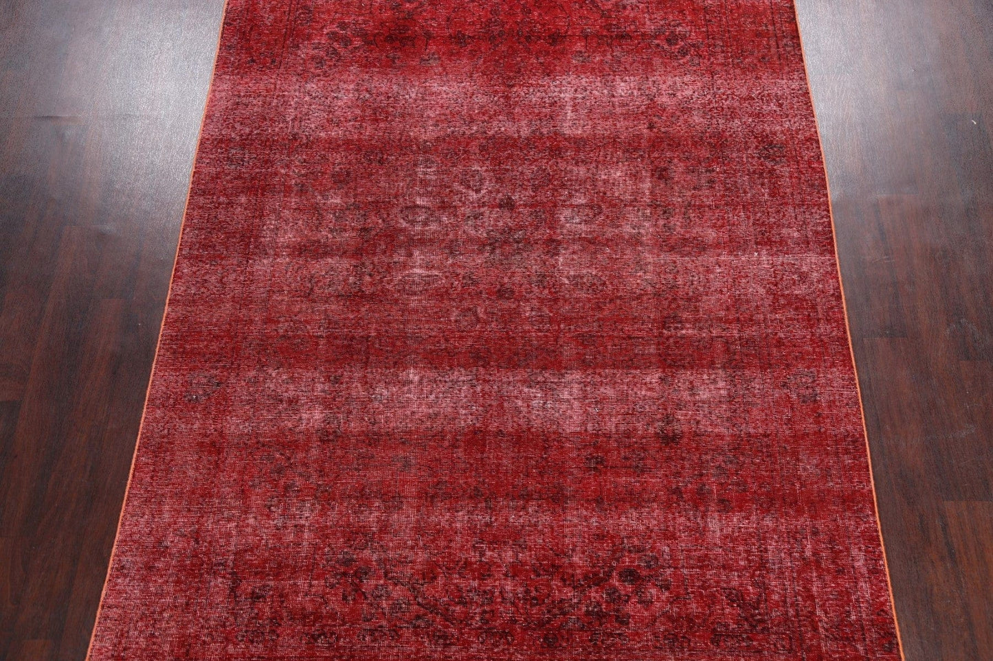 Distressed Over-dyed Tabriz Persian Area Rug 6x9