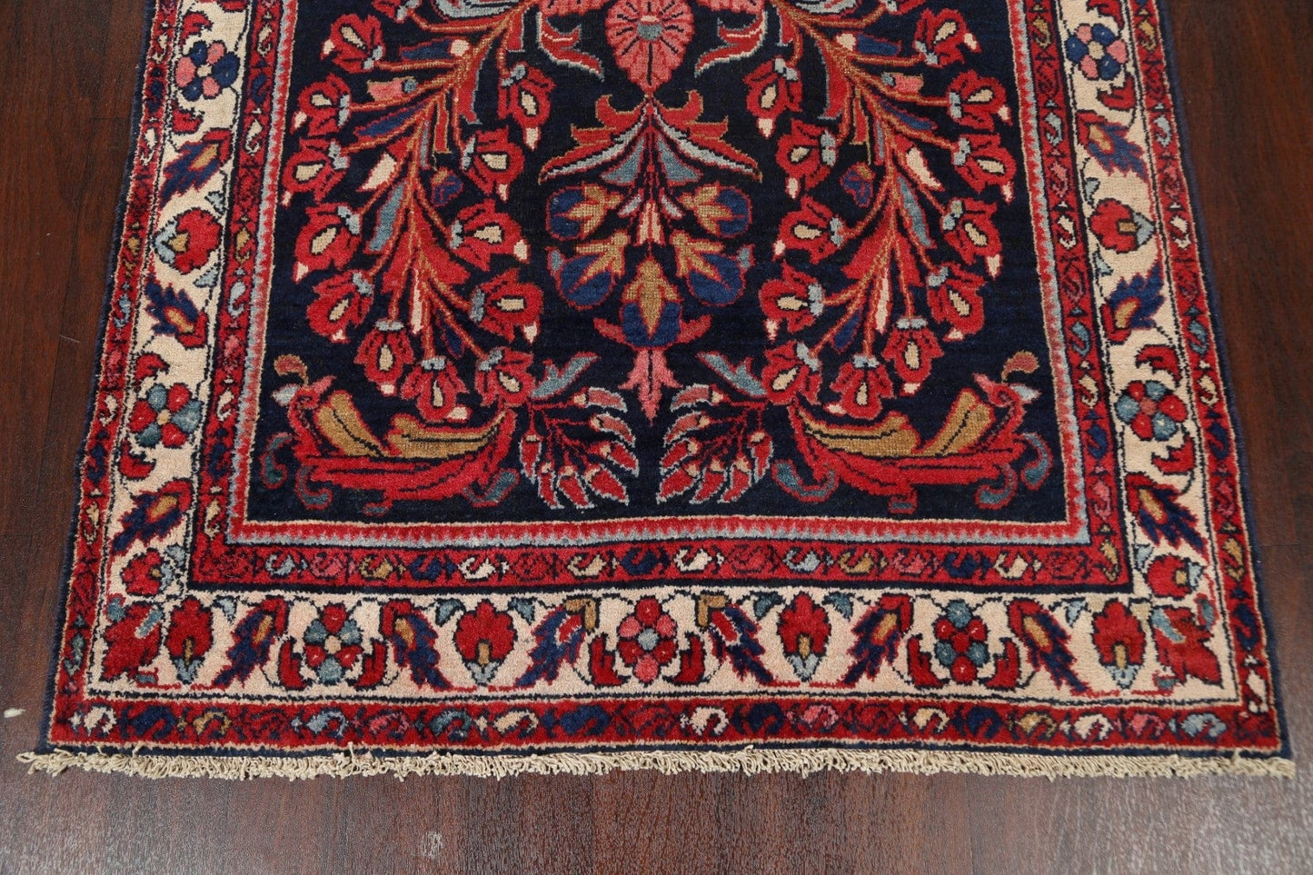 Antique 100% Vegetable Dye Lilian Persian Area Rug 4x8