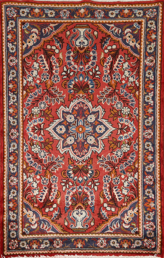 Floral Red Lilian Persian Area Rug 3x5