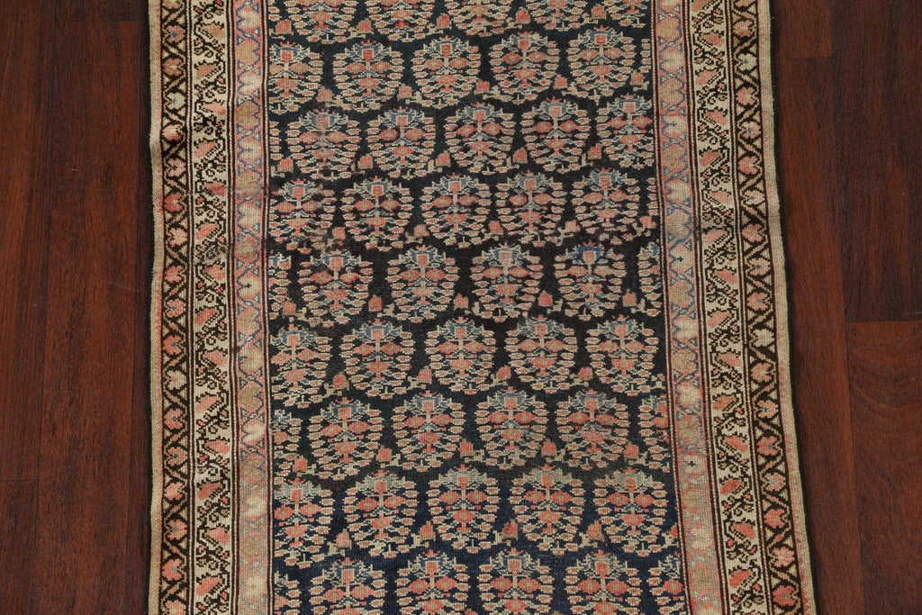 Pre-1900 Antique Vegetable Dye Senneh Bidjar Persian Area Rug 3x5