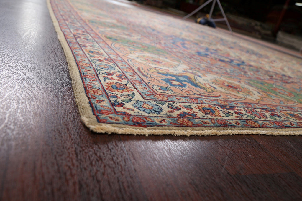 Pre-1900 Antique Vegetable Dye Tabriz Persian Rug 10x13