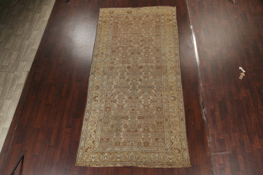 Pre-1900 Antique Vegetable Dye Heriz Bakhshayesh Persian Area Rug 7x13