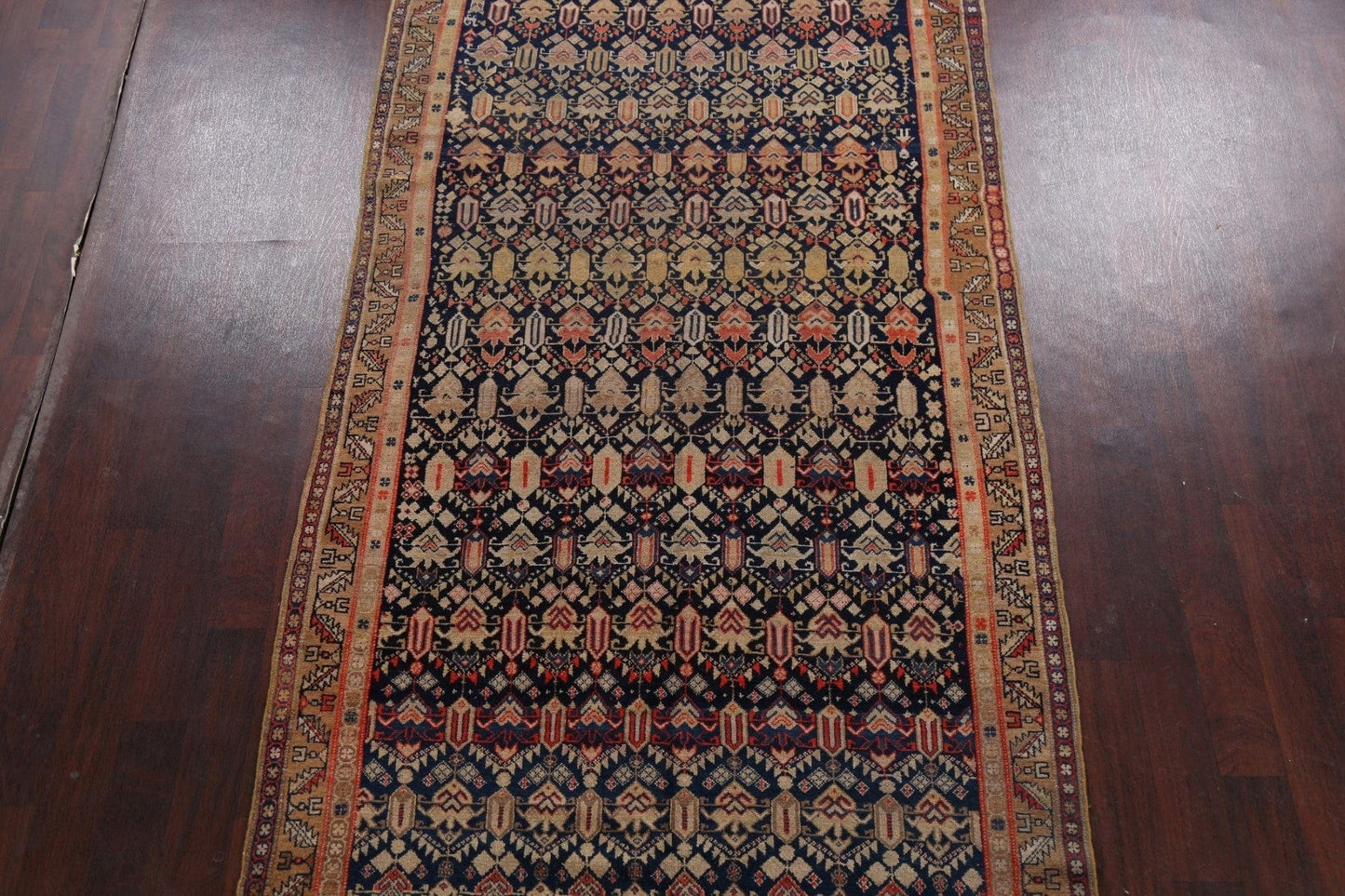 Pre-1900 Antique Vegetable Dye Malayer Persian Area Rug 5x11