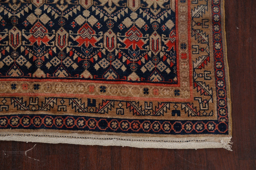 Pre-1900 Antique Vegetable Dye Malayer Persian Area Rug 5x11