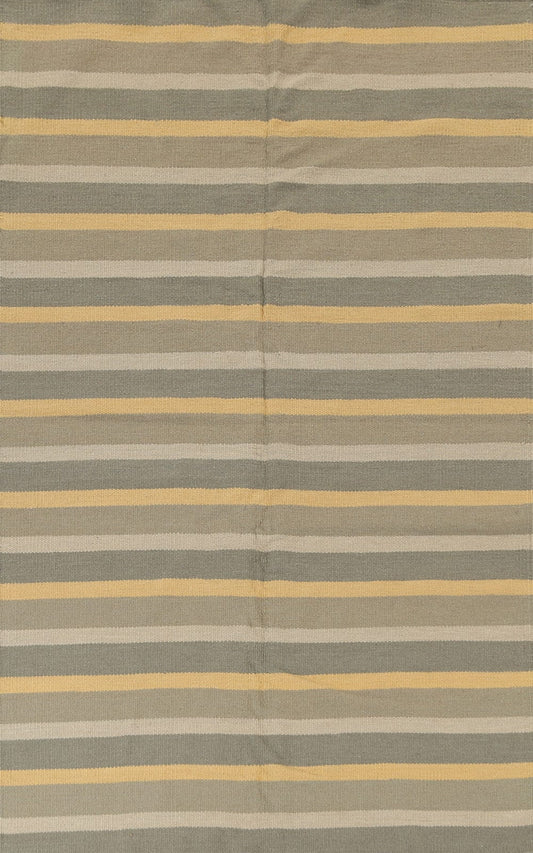 All-Over Stripe Kilim Oriental Area Rug 6x9