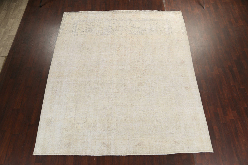 Muted Distressed Tabriz Persian Area Rug 10x12