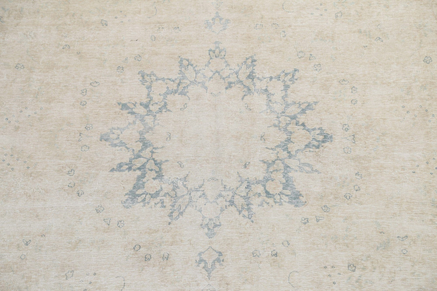 Muted Distressed Kerman Persian Area Rug 10x12