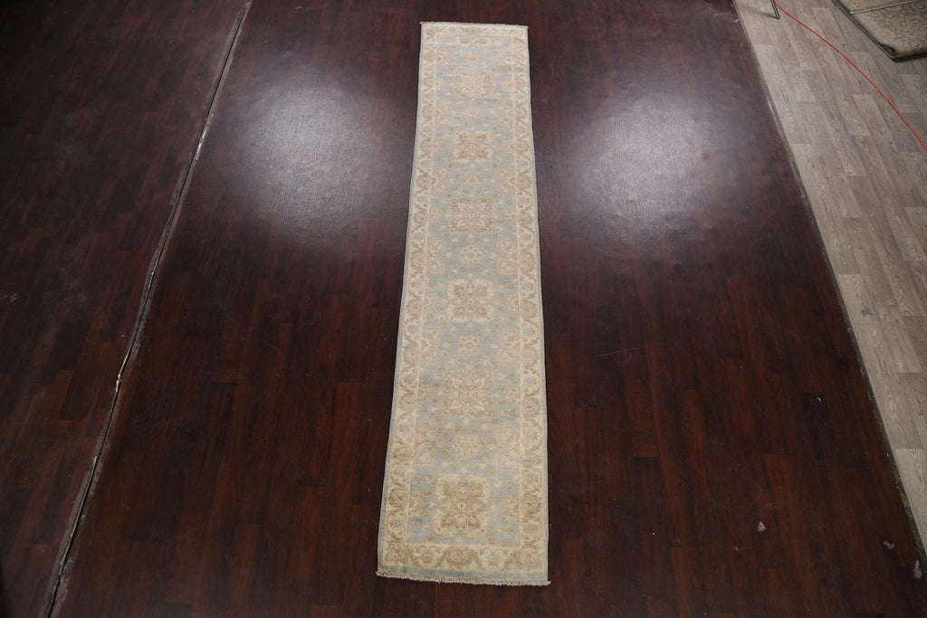 Vegetable Dye Peshawar Chobi Oriental Runner Rug 2x12