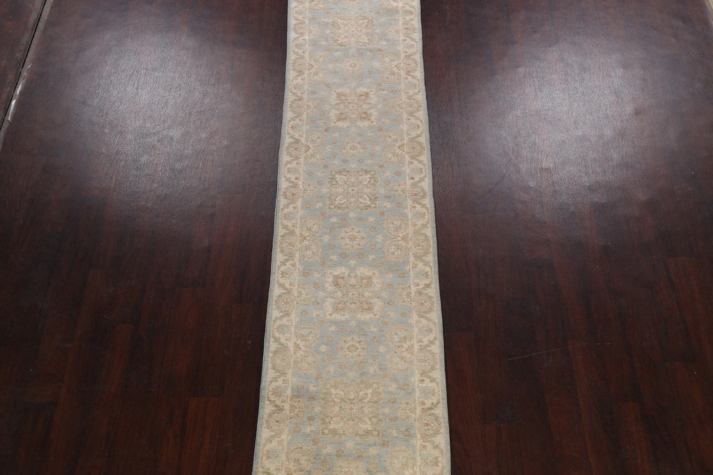 Vegetable Dye Peshawar Chobi Oriental Runner Rug 2x12