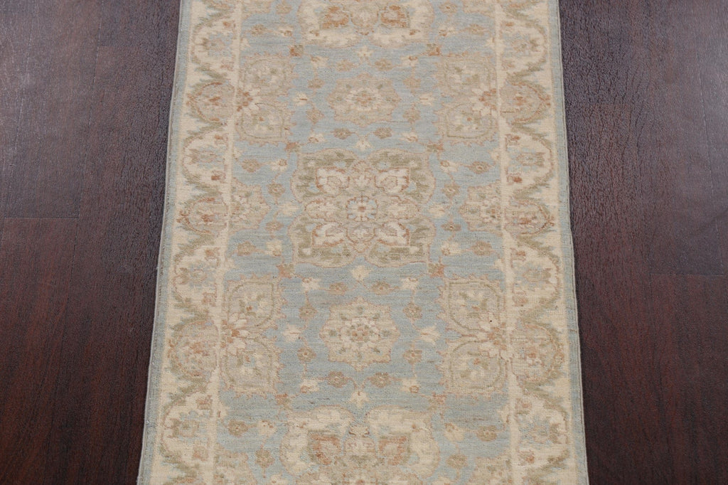 Vegetable Dye Peshawar Chobi Oriental Runner Rug 2x12