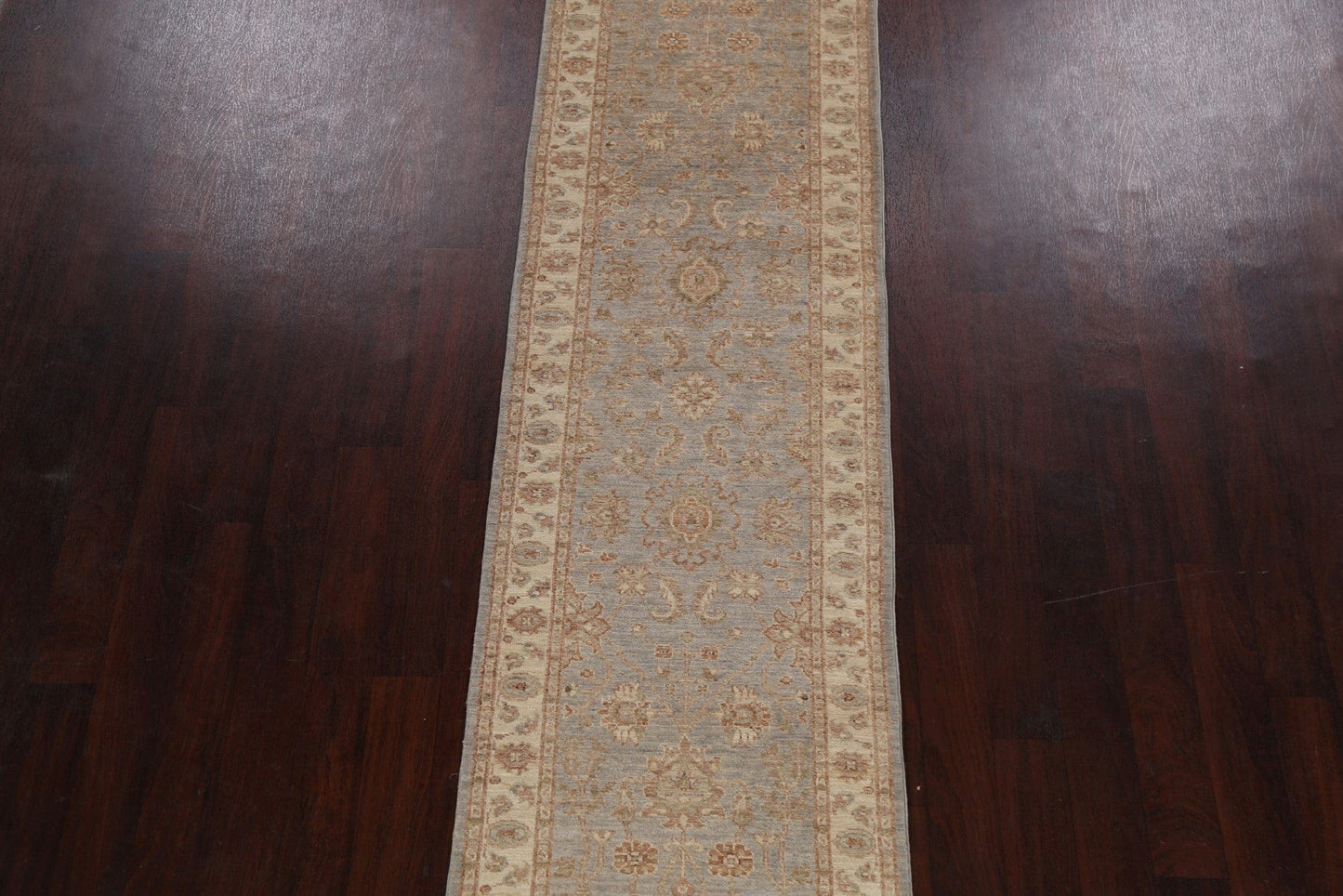 100% Vegetable Dye Peshawar Chobi Oriental Runner Rug 3x16