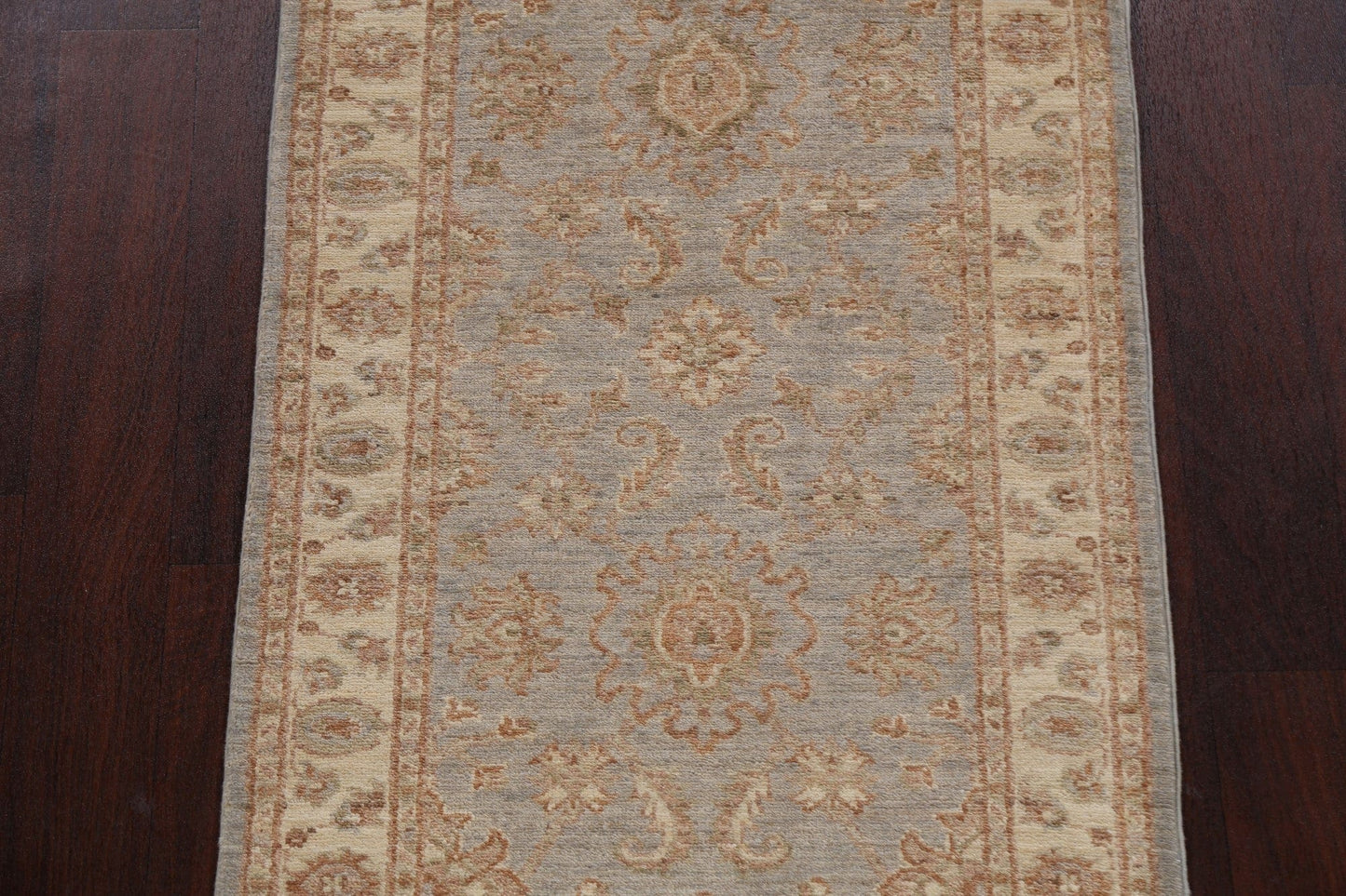 100% Vegetable Dye Peshawar Chobi Oriental Runner Rug 3x16