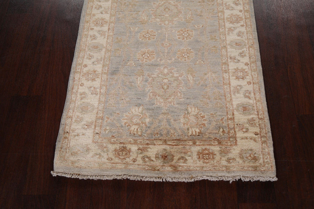 100% Vegetable Dye Peshawar Chobi Oriental Runner Rug 3x16