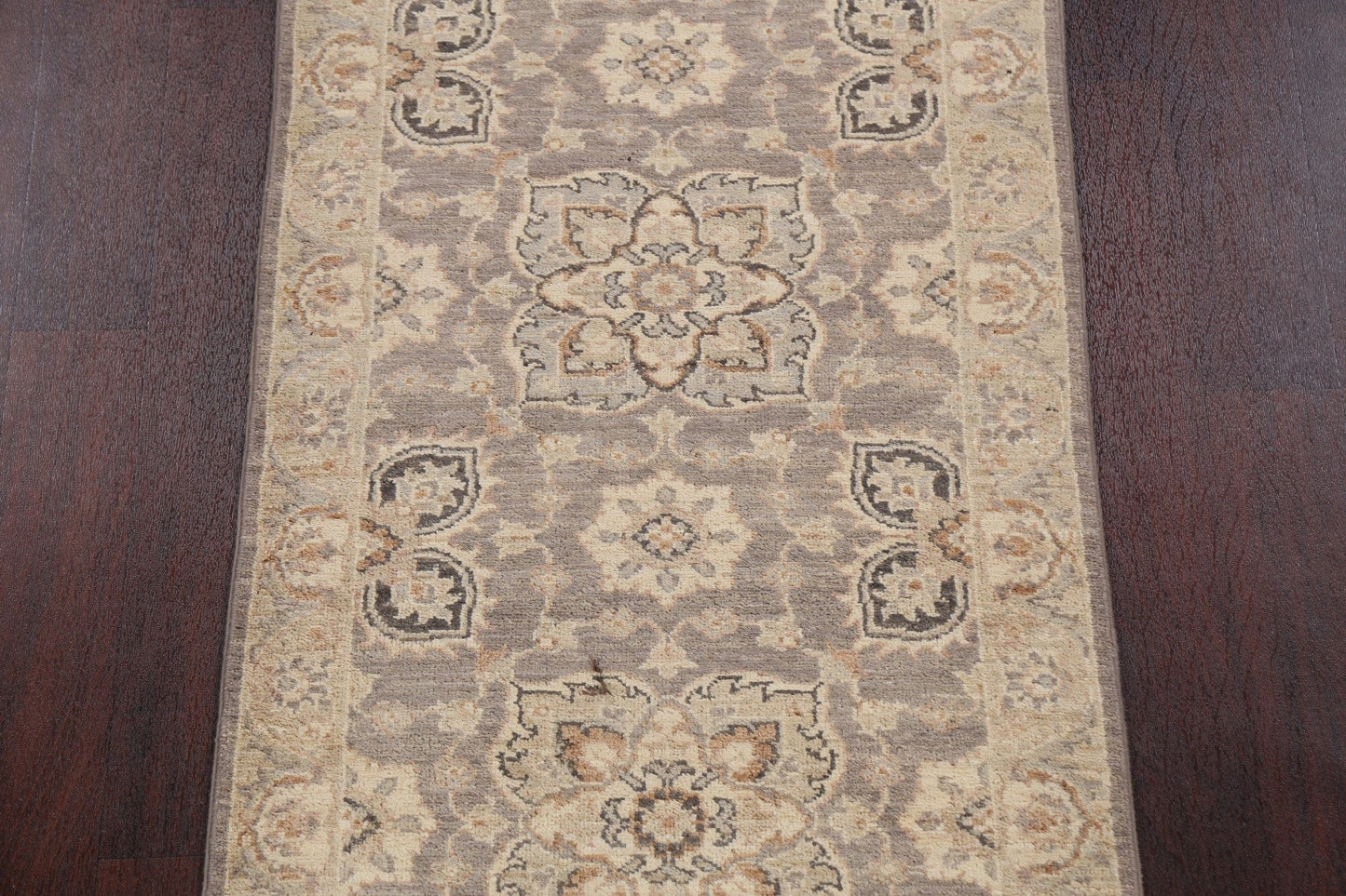 100% Vegetable Dye Peshawar Chobi Oriental Runner Rug 3x12