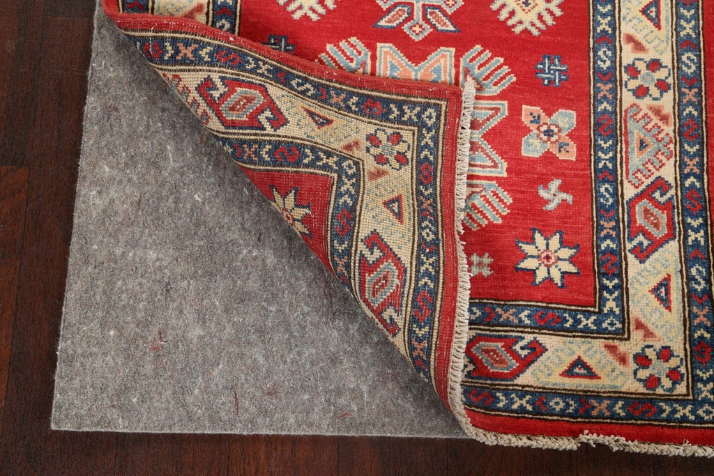 Geometric Kazak Oriental Runner Rug 3x7