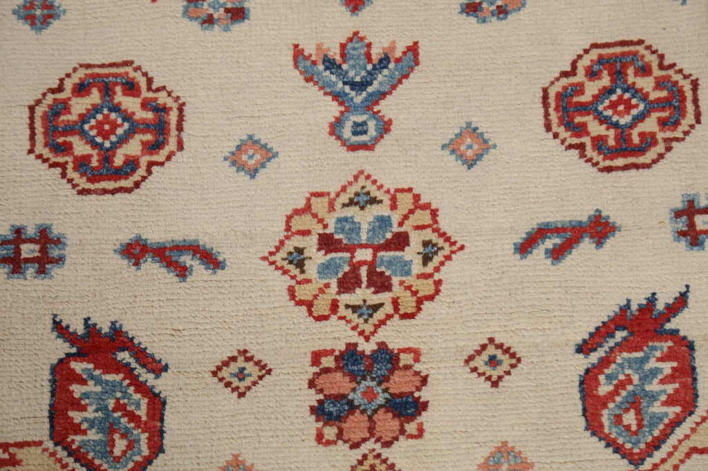 Geometric Kazak Oriental Runner Rug 3x10