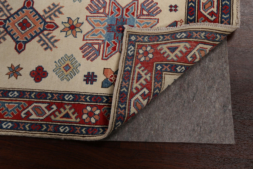 Geometric Kazak Oriental Runner Rug 3x8