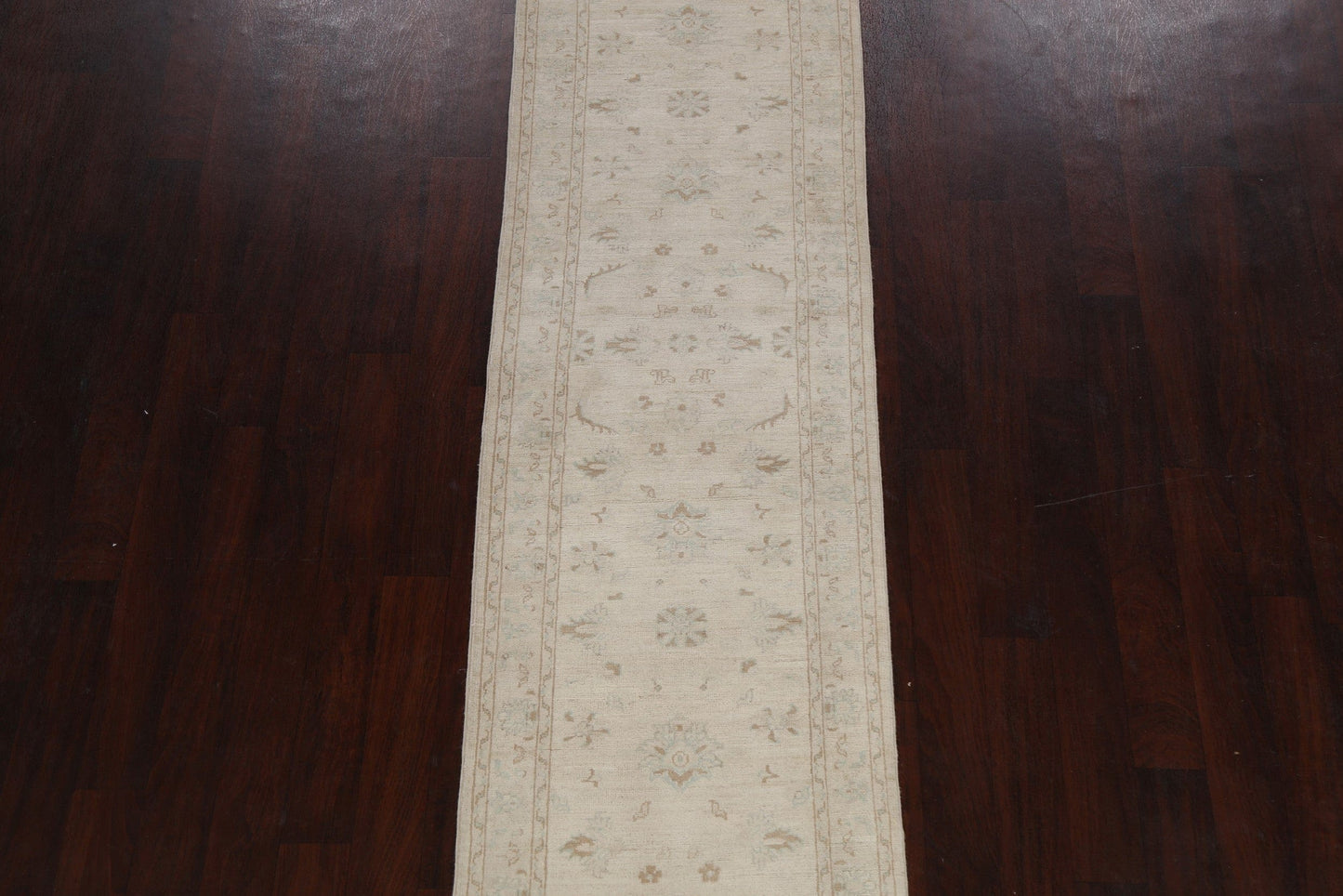 Floral Peshawar Chobi Oriental Runner Rug 3x10