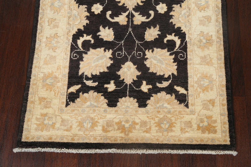 Floral Peshawar Chobi Oriental Runner Rug 3x10