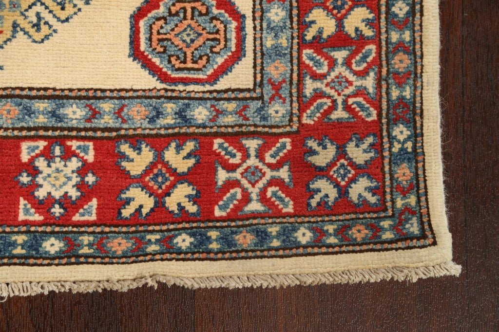 Geometric Kazak Oriental Runner Rug 3x17