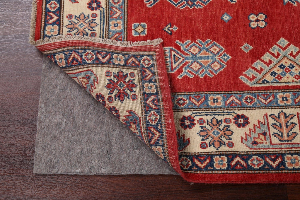 Geometric Kazak Oriental Runner Rug 4x24