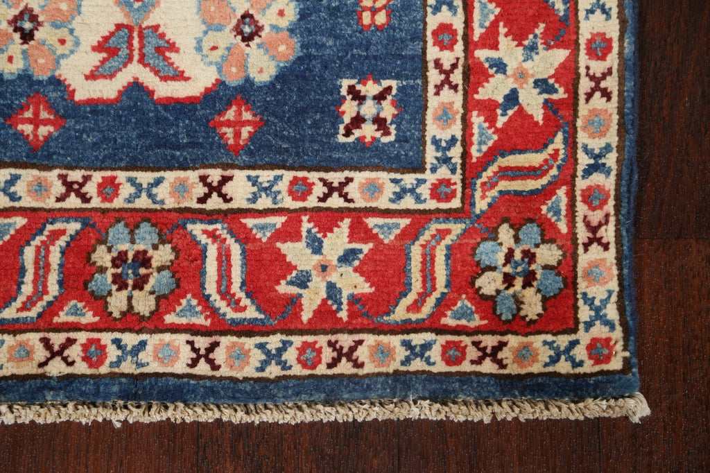 Geometric Kazak Oriental Runner Rug 2x6