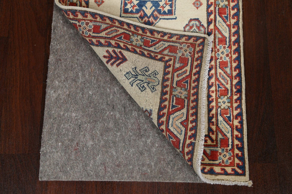 Geometric Kazak Oriental Runner Rug 2x6